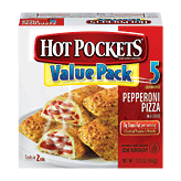 Hot Pockets  5 pepperoni pizza stuffed sandwiches Full-Size Picture